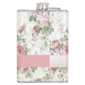  Shabby Chic Flowers-Personalized Heupfles (Achterkant)