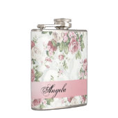 Shabby Chic Flowers-Personalized Heupfles (Rechts)