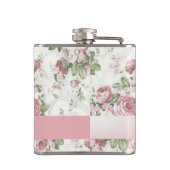 Shabby Chic Flowers-Personalized Heupfles (Achterkant)