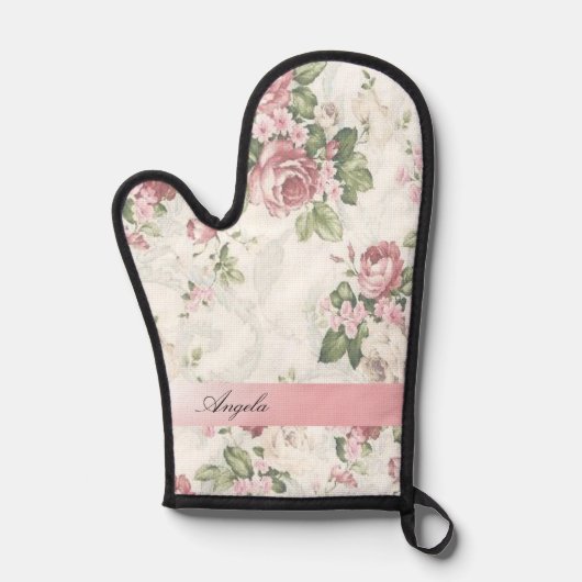  Shabby Chic Flowers-Personalized Ovenwant (Voorkant)