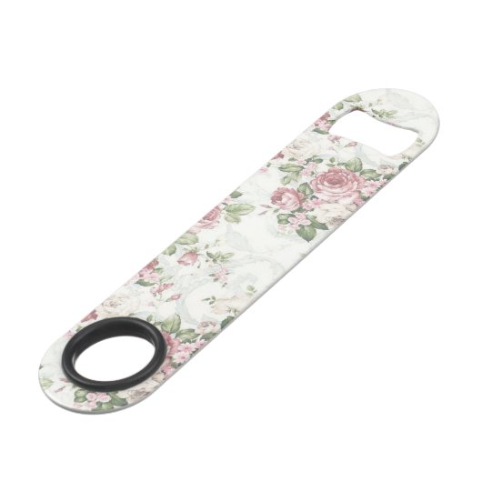  Shabby Chic Flowers-Personalized Speed Flessenopener (Achterkant Gekanteld)