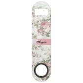  Shabby Chic Flowers-Personalized Speed Flessenopener (Voorkant)