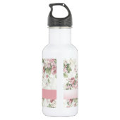  Shabby Chic Flowers-Personalized Waterfles (Achterkant)