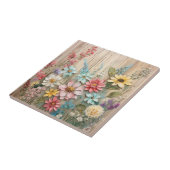 Shabby Chic Flowers Tegel Tegeltje (Zijkant)