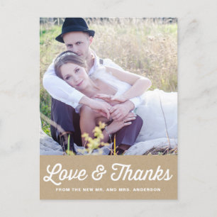 SHABBY CHIC   FOTO WEDDING BEDANKT U BRIEFKAART