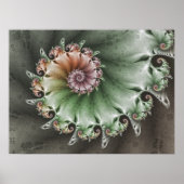 Shabby Chic Fractal Pattern Poster (Voorkant)