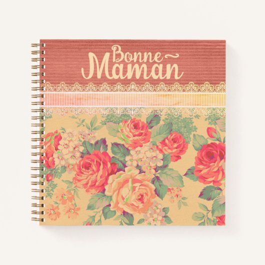 Shabby Chic Frans Grootmoeder Bonne-Maman Notitieboek (Voorkant)