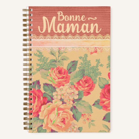 Shabby Chic Frans Grootmoeder Bonne-Maman Notitieboek (Voorkant)