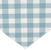 Shabby Chic Frans Licht Blauwgroen Blauw Wit Check Medium Tafelloper (Hoek)
