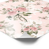 Shabby chic, franse chic, , floral, rustic, pi foto afdruk (Hoek)