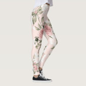 Shabby chic, franse chic, , floral, rustic, pi leggings (Rechts)