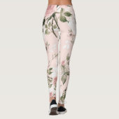 Shabby chic, franse chic, , floral, rustic, pi leggings (Achterkant)