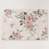 Shabby chic, franse chic, , floral, rustic, pi legpuzzel (Horizontaal)