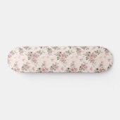 Shabby chic, franse chic, , floral, rustic, pi persoonlijk skateboard (Horizontaal)