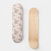 Shabby chic, franse chic, , floral, rustic, pi persoonlijk skateboard (Voorkant)
