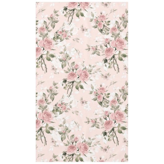 Shabby chic, franse chic, , floral, rustic, pi tafelkleed (Voorkant)