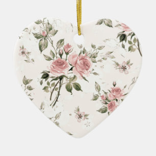 Shabby chic, franse chic, vintage, floral, rustic, keramisch ornament