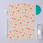 Shabby Chic Franse Floral Art Pattern Tissuepapier (Craft)