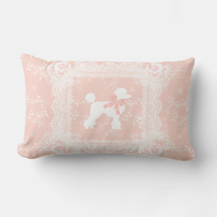 Shabby Chic Franse Poedel  kant Kussen