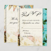 shabby chic franse  RSVP-kaart RSVP Kaartje (Voorkant / Achterkant)