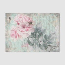 Shabby Chic  French Pink Floral Tissuepapier