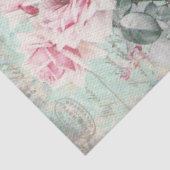 Shabby Chic  French Pink Floral Tissuepapier (Detail)