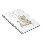 Shabby Chic French-stoel notebook Notitieboek (Rechterzijde)