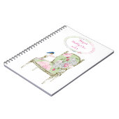 Shabby Chic French-stoel notebook Notitieboek (Linkerzijde)