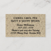 Shabby chic  fruit koken bakken biz kaart visitekaartje (Achterkant)