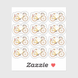 Shabby Chic  Geel Fietsplanner Sheet Sticker