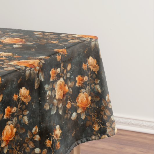  shabby chic geel sinaasappel Franse rozen Tafelkleed (Voorbeeld)