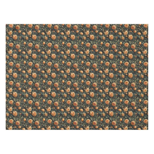  shabby chic geel sinaasappel Franse rozen Tafelkleed (Voorkant (Horizontaal))