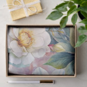 Shabby Chic  geïnspireerde pastelbloem Tissuepapier (Geschenk)