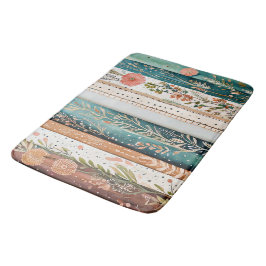 Shabby chic gemengde patronen badmat