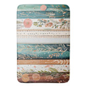 Shabby chic gemengde patronen badmat (Voorkant Verticaal)