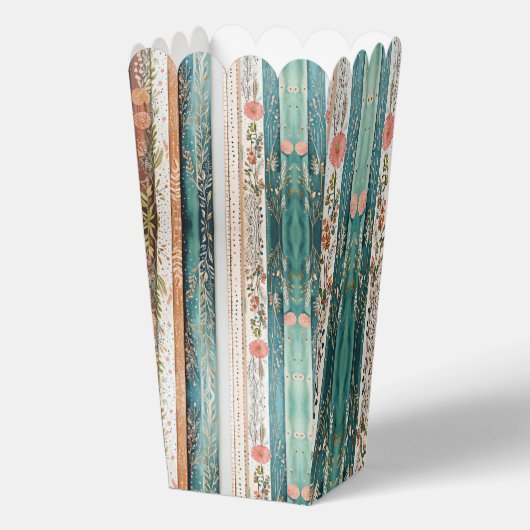 Shabby chic gemengde patronen bedankdoosjes (Achterkant)