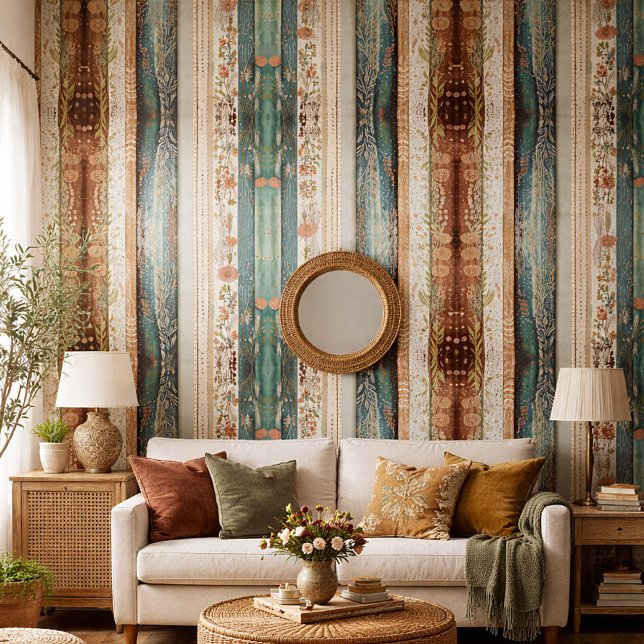 Shabby chic gemengde patronen behang (Creator heeft geüpload)