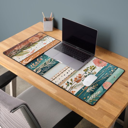 Shabby chic gemengde patronen bureaumat (Kantoor 2)