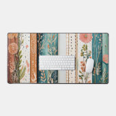 Shabby chic gemengde patronen bureaumat (Keyboard & Muis)