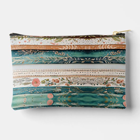 Shabby chic gemengde patronen etui (Achterkant)