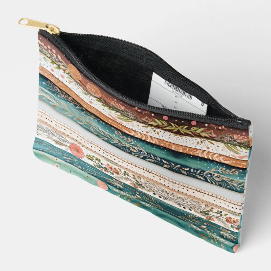 Shabby chic gemengde patronen etui (Open)