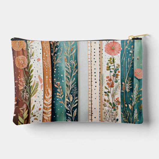 Shabby chic gemengde patronen etui (Achterkant)