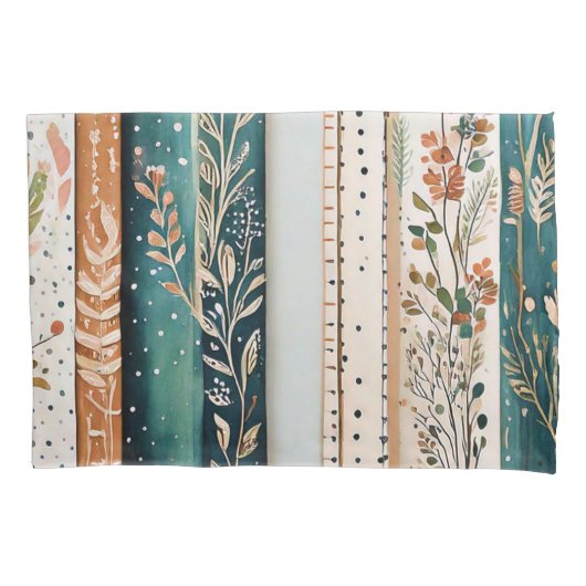 Shabby chic gemengde patronen kussensloop (Voorkant)