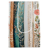 Shabby chic gemengde patronen medium cadeauzakje (Achterkant)