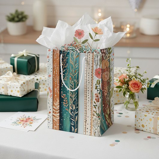 Shabby chic gemengde patronen medium cadeauzakje