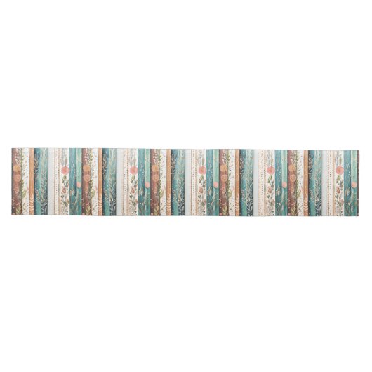 Shabby chic gemengde patronen medium tafelloper (Horizontaal)