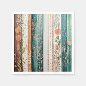 Shabby chic gemengde patronen servet (Voorkant)