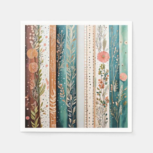 Shabby chic gemengde patronen servet (Voorkant)