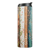 Shabby chic gemengde patronen thermosbeker (Gedraaid links)