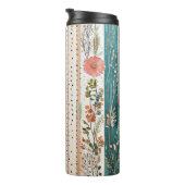 Shabby chic gemengde patronen thermosbeker (Geroteerd rechts)